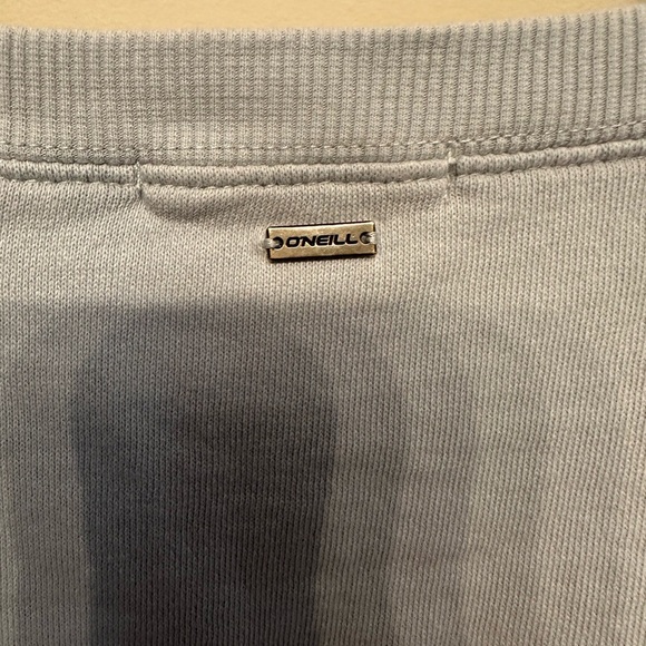 O'Neill Light Blue Sweater with Sunflower Design Small - Picture 4 of 7